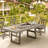 Mabry 5 Piece Patio Dining Set, Patio tables with 4 Chairs,Patio Furniture Sets Made of HDPE Materia and Metal Frame Reinforcement for Backyard, Porch, Lawn，Party and Garden,Gray