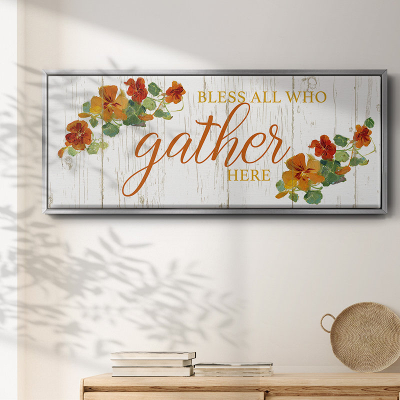 «Gather Here», toile encadrée, H 24 po x l 60 po