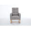 Chaise berçante moderne avec dossier haut, repose-pieds réglable et poche latérale pour le salon-494230415