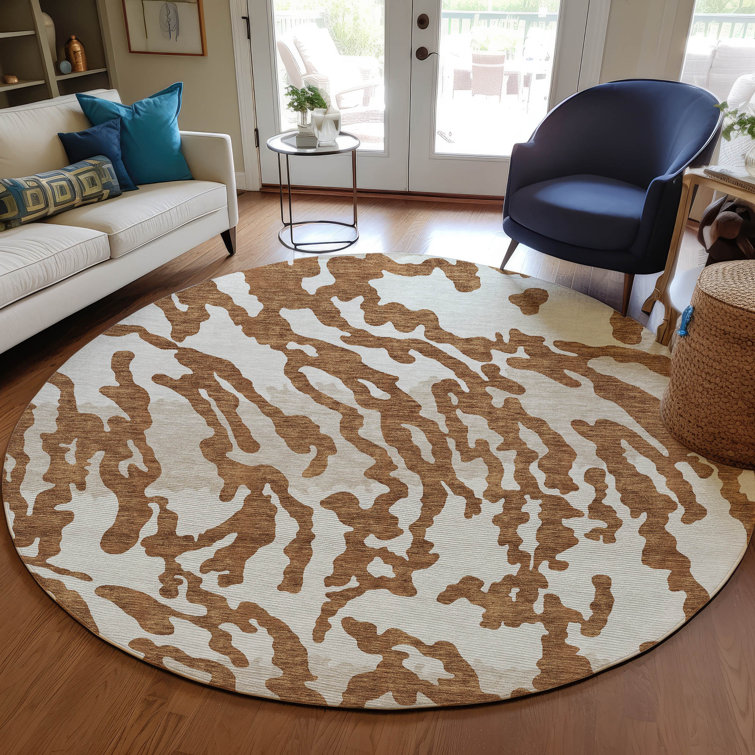 Malek Indoor/Outdoor Area Rug with Non-Slip Backing