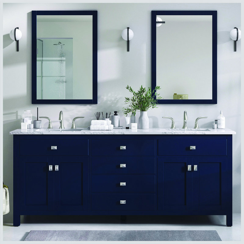 Odilion 72" Double Bathroom Vanity Set