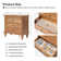 Arthelia Traditional 3-Drawers Nightstand with Built-in Charging Station and Pull-out Shelf
