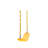 Blue Elephant Yellow DIY Swing Set Kit