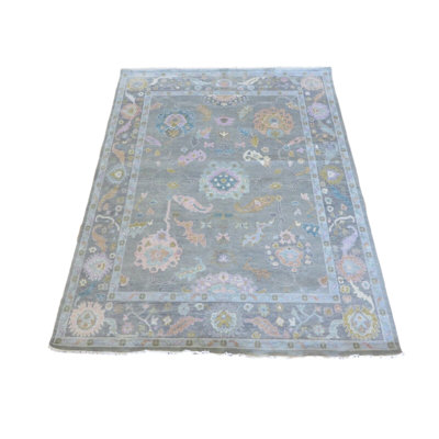 Tapis unique gris vert 7 pi 11 po x 10 pi One-of-a-Kind