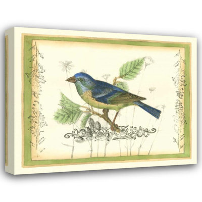 «Red Barrel Studio® Goldberger», galerie d'art sur toile tendue par Jennifer, titrée Bird and Wildflowers