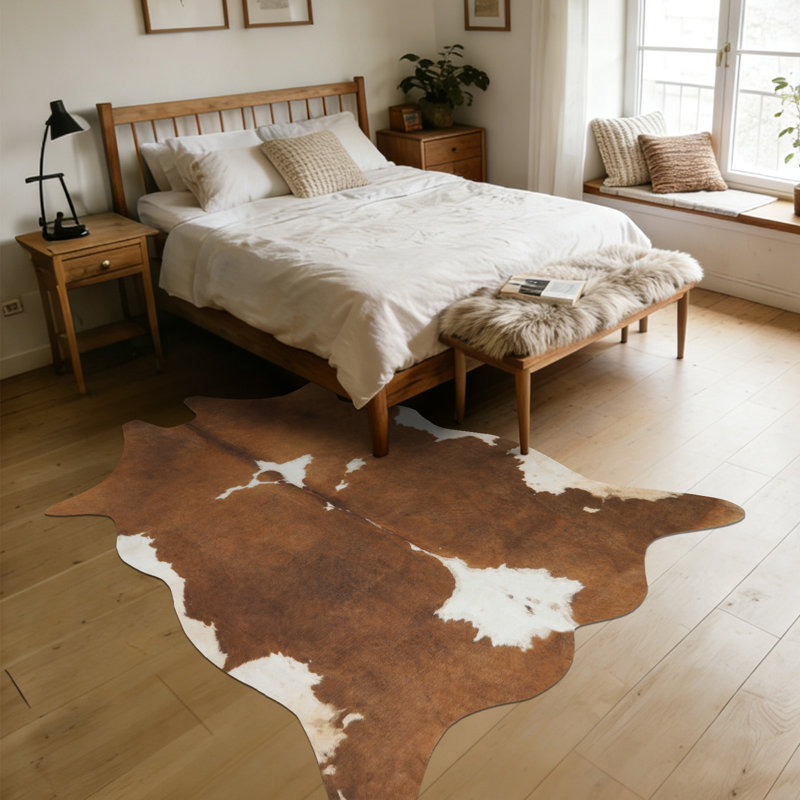 Tapis en similicuir à imprimé animal pour l'intérieur, adapté pour les salons, les chambres à coucher et les bureaux.