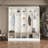 4-in-1 Hall Tree with Wood-Grain Seat – Coat Rack, Shoe Bench & Display Shelf-1336240121