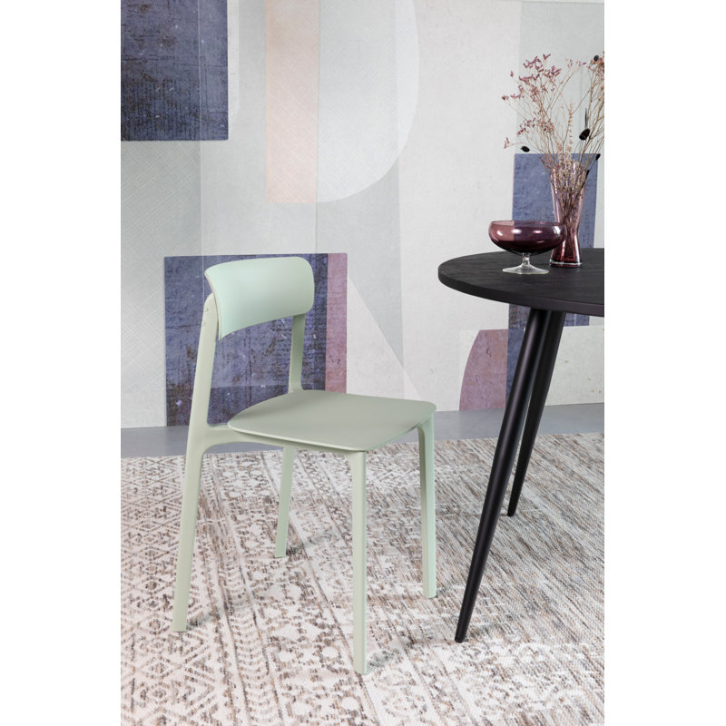 Outdoor Dining Side Chair, Green