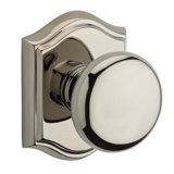Round Passage Door Knob with Traditional Arch Rose