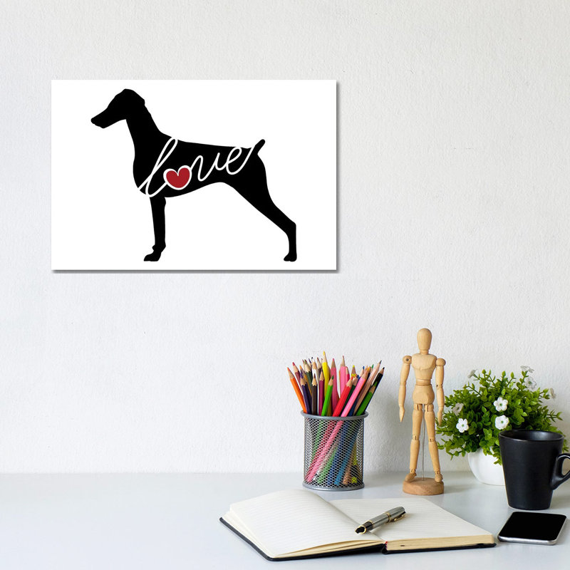 Doberman Undocked by Traci Anderson - Wrapped Canvas Gallery-Wrapped Canvas Giclée, 20.32 cm H x 30.48 cm W