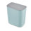 Poubelle de cuisine suspendue de 1,8 gallon, couvercle en acier inoxydable, filtre à odeurs, petit bac à compost pour comptoir / salle de bain