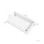 Console Kebria de 51,29 po, armoire d'appoint blanche à DEL, commode blanche