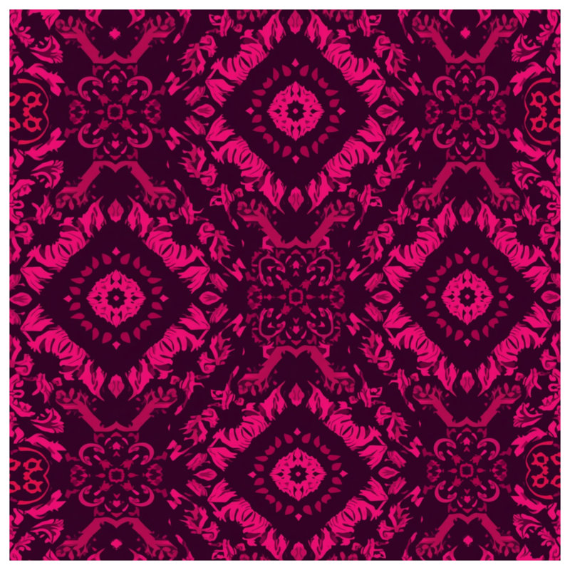 Couvertures damassées roses, L 50 po x H 60 po