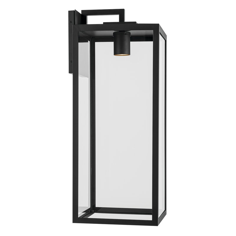 Applique murale d'extérieur 30 po Branner, Noir texturé, H 30 po x l 12 po x P 13 po