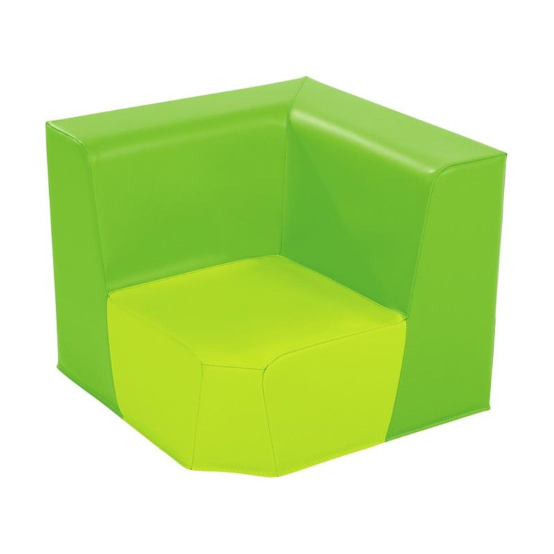 Harmony Series Corner Unit Seat Height: 9", Green/Light Green