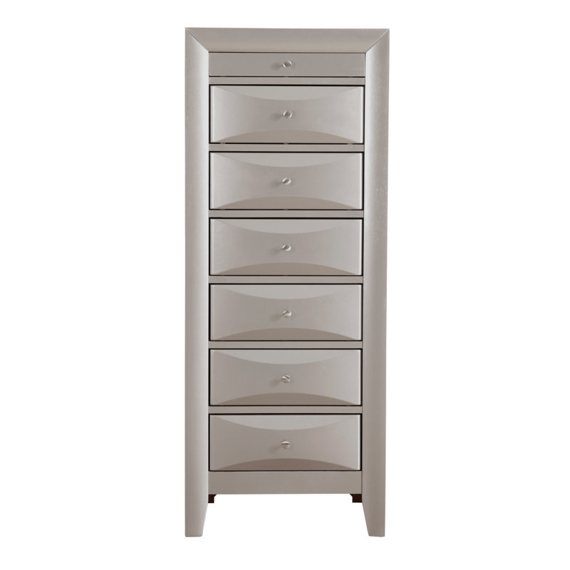 Commode pour femme 7 tiroirs Marilla, Champagne