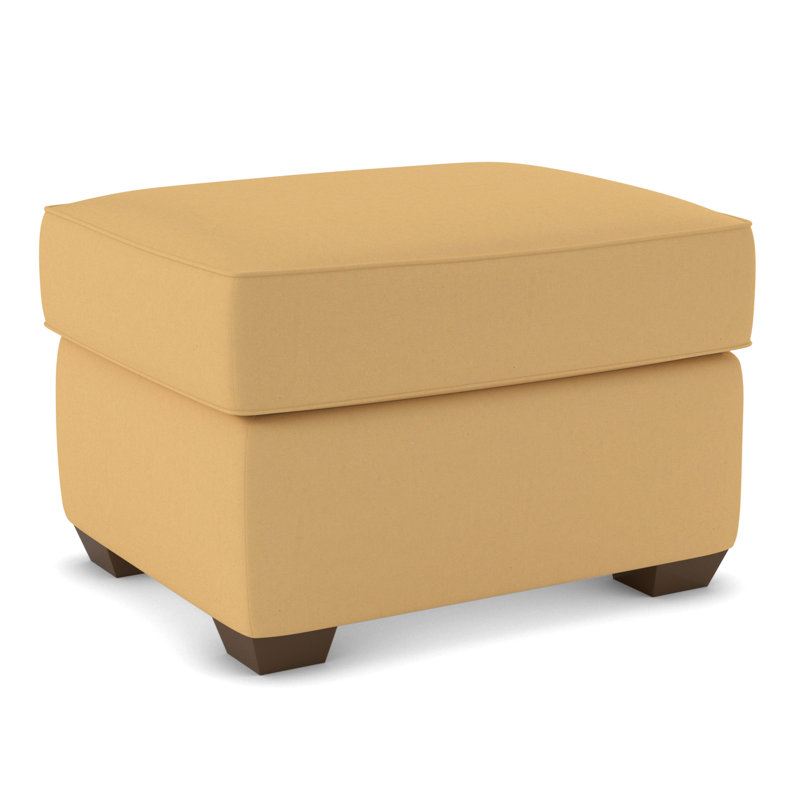 Gemi Upholstered Ottoman, Bayou Sunshine Canvas