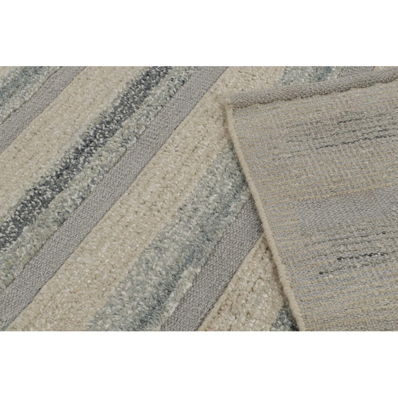 Scandinavian Handmade Kilim Wool Geometric Area Rug, Rectangle 10' x 14'