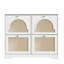Armoire à chaussures Mid-Century Rattan-978526824
