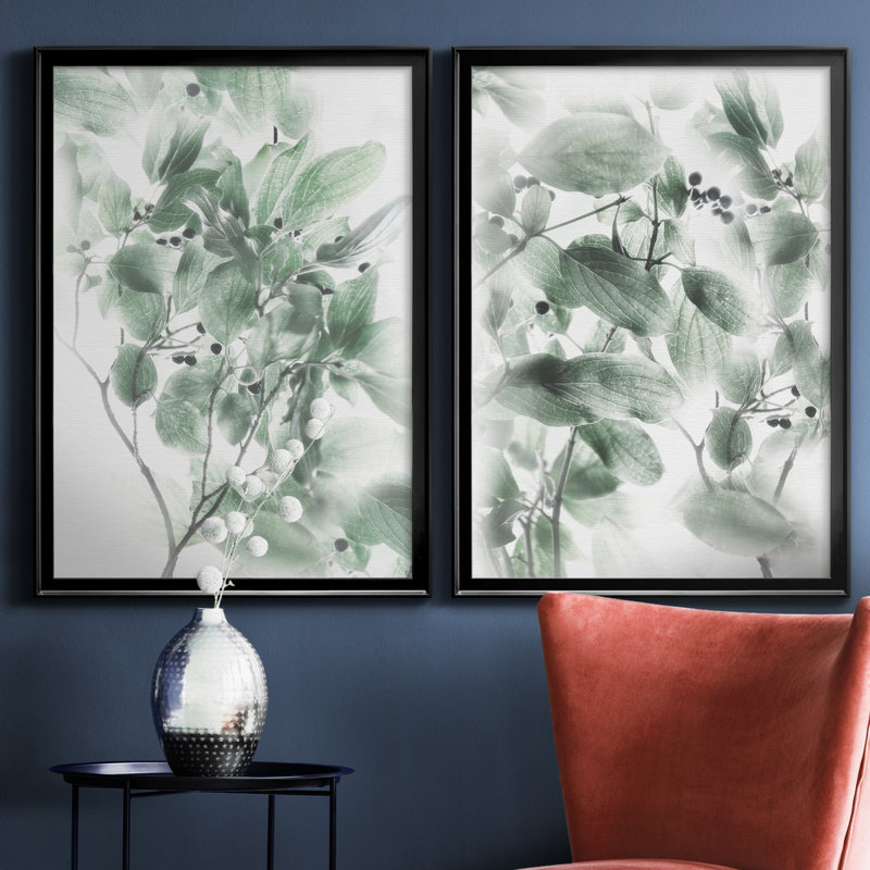Irene Weisz - 2 Piece Print, 42.5" H x 30.5" W x 1" D, Black Framed Canvas, No Mat
