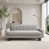 Boucle gris clair et bleu