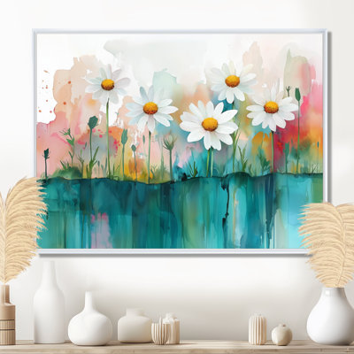 Minimalisme marguerites fleur dans le désert Blossom I - marguerites Art mural