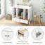 Meuble-lavabo simple 36 po avec plateau en résine Ricardas