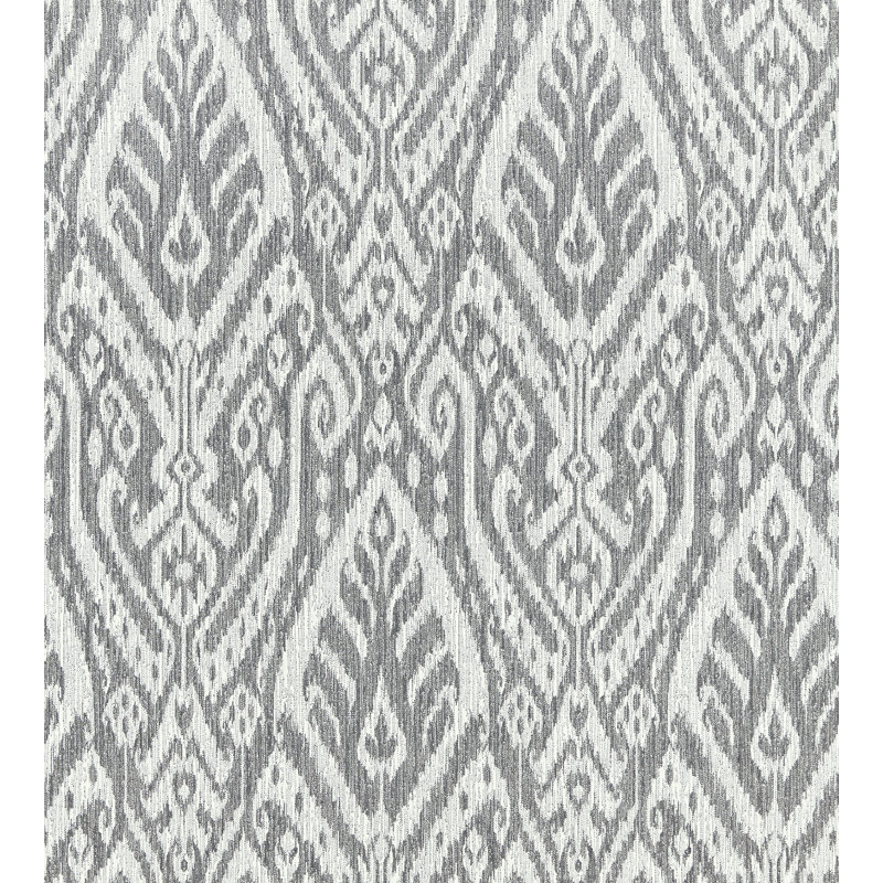 Isola Borneo Ikat Fabric, Smoke