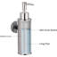 Distributeur mural de savon liquide pour cuisine et salle de bain (chrome)-126803408