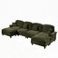 Élégant canapé Mid-Century à 4 places avec 2 repose-pieds-1107789612-1107789611