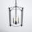 Olive 3-Light Dimmable Steel Lantern Chandelier-33484714