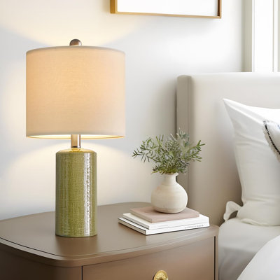 Lampe de table d'extrémité, vert