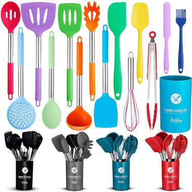 Staub Silicone With Wood Handle 11-pc Cooking Utensil Set : Target