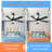 Damecia 52'' Ceiling Fan with LED Lights-1444270905