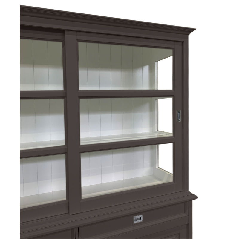 Stiles Display Cabinet, Beige/Grey