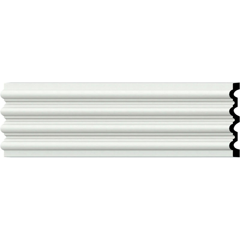 Boîtier cannelé l 7 7/8 po x H 94 1/2 po x P 1 1/8 po