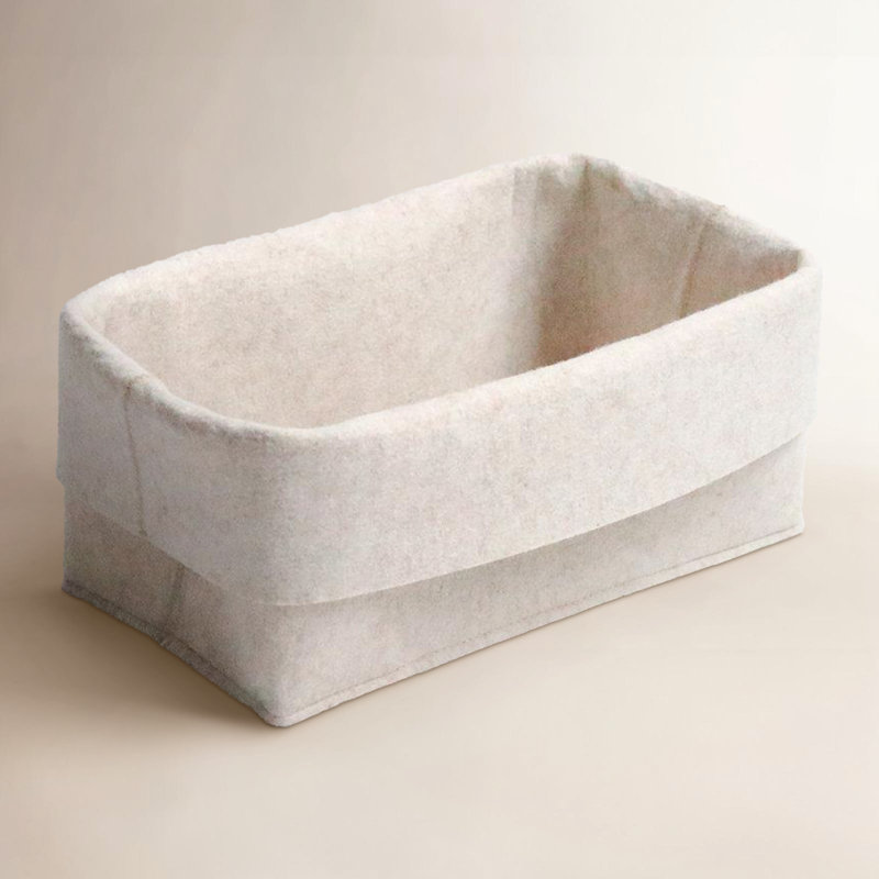Flex Felt Storage Bin - Small, Beige