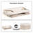 Large Fabric Storage Baskets,6 Pack Linen Closet Storage Containers Bins with Handles Khaki&White