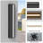 23'' H Dimmable LED Black Aluminum 3CCT(3000K/4000K/5000K) Adjustable Oudoor Wall Light-774641269