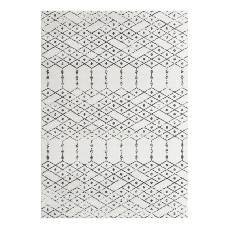 Isaiu Geometric Indoor Rug, Rectangle 7' x 10'