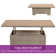 Cayha Rectangular 51.18'' L x 26.67'' W Lift Top Outdoor Coffee Table