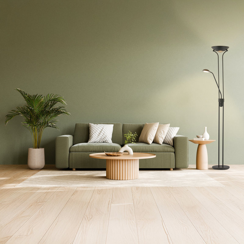 180cm LED Torchiere Floor Lamp, Black