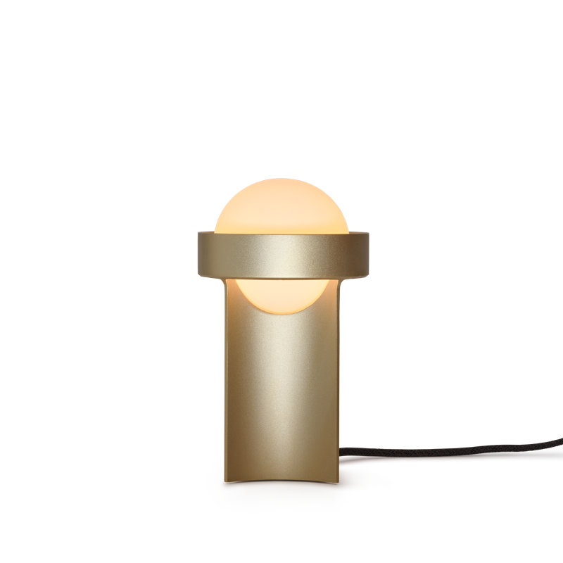 Lampe de table Loop + sphère III, H 8,63 po x l 4,88 po x P 4,88 po, Doré