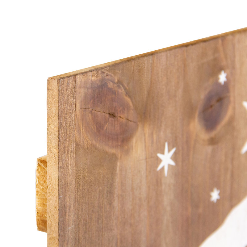 16" Square Nativity Scene Wooden Christmas Plaque