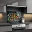 Panneau de dosseret en verre trempé Spice Symphony - Protecteur mural de cuisine et art mural décoratif-806441849