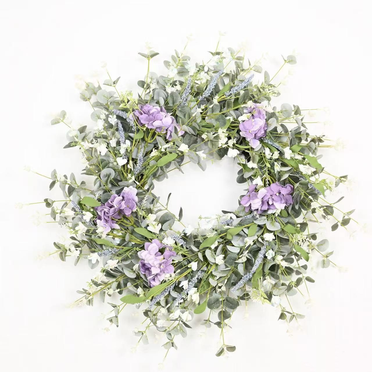 26" Handcrafted Eucalyptus No Holiday Wreath