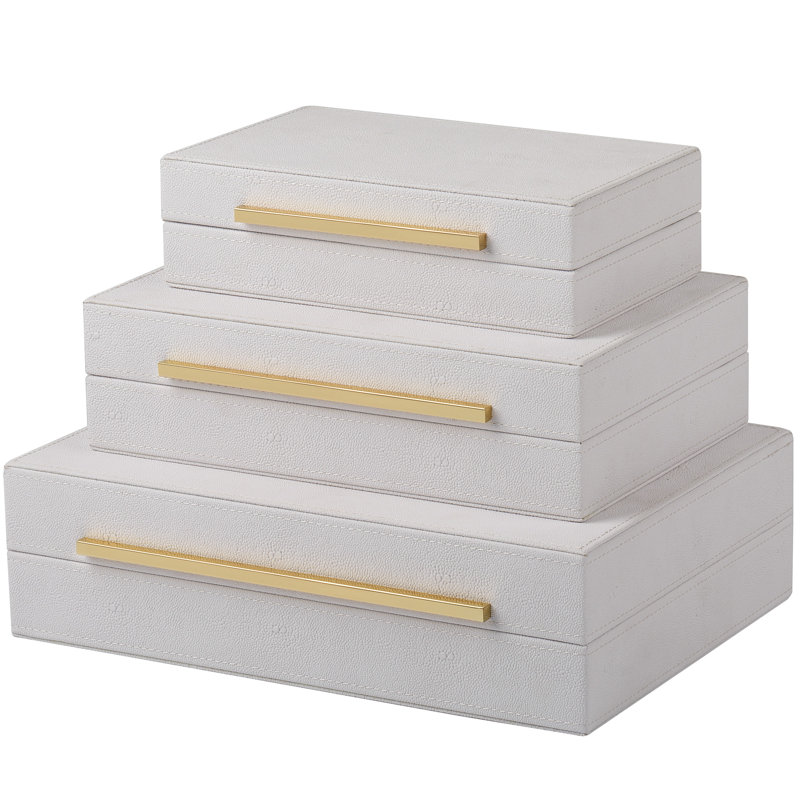 Boîte décorative Milarae, Blanc
