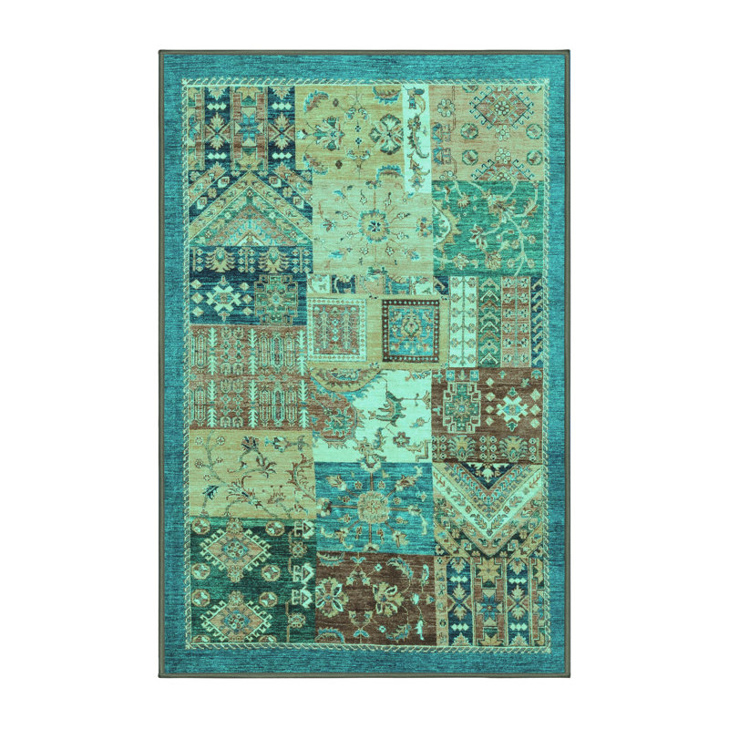 Patchwork Indoor Rug, Rectangle 2' x 3'
