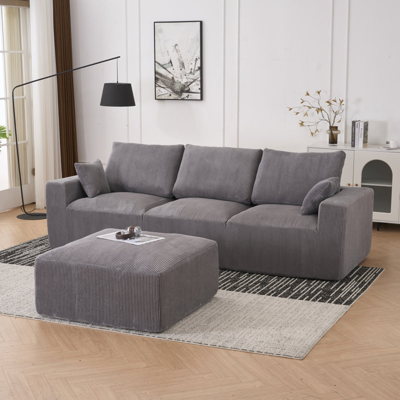 Canapé modulaire Boneless, Gris