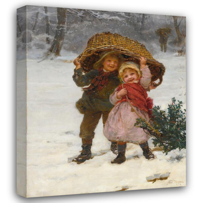 "Yuletide" by  Frederick Morgan - Gallery Wrap Canvas Wall Art, 24" H x 17" W